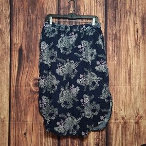 Carve Designs Midi Length Floral Colorful Skirt Size Medium!